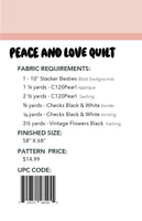 
              Frannie B Quilting Co. Peace and Love Quilt Pattern2
            