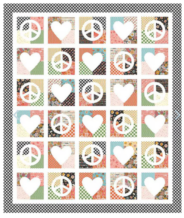 Frannie B Quilting Co. Peace and Love Quilt Pattern3