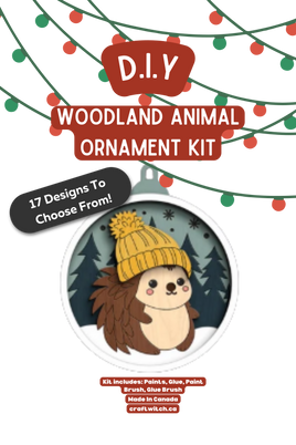 Hedgehog Winter Wonderland Ornament Kit: Animals