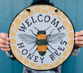 Honey Bees Welcome Diamond Painting Kit