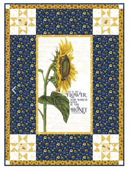 Life Is the Flower Panel Quilt Boxed Kit