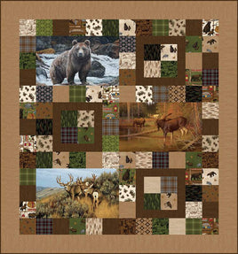 Majestic Animals Panel Quilt Kit