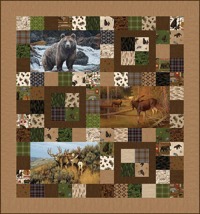 Majestic Animals Panel Quilt Kit