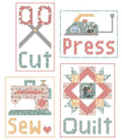 
              Bee in my Bonnet Cut Press Sew Quilt Pattern
            