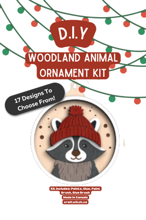 Raccoon Winter Wonderland Ornament Kit : Anima