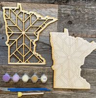 
              Minnesota Barn Quilt pattern Painting Craft Kit - Star
            