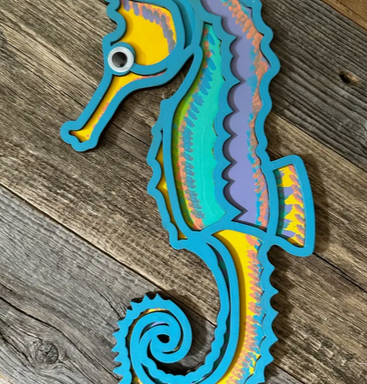 Small Seahorse DIY Painting Craft Kit