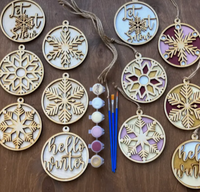 
              Snowflake Ornament DIY Painting Gift set
            