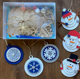 Snowman ornament DIY Painting Gift set