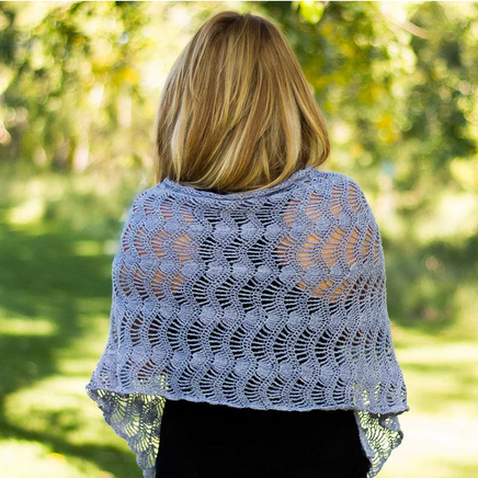 Silk Waves Shawl Crochet Kit