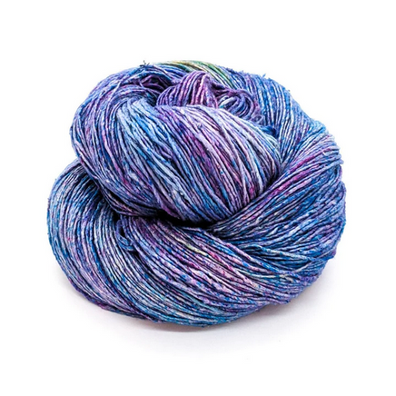 Silk Waves Shawl Crochet Kit Blue