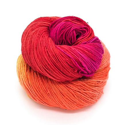Silk Waves Shawl Crochet Kit Red