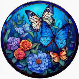 Blue Butterfly Wooden Puzzle