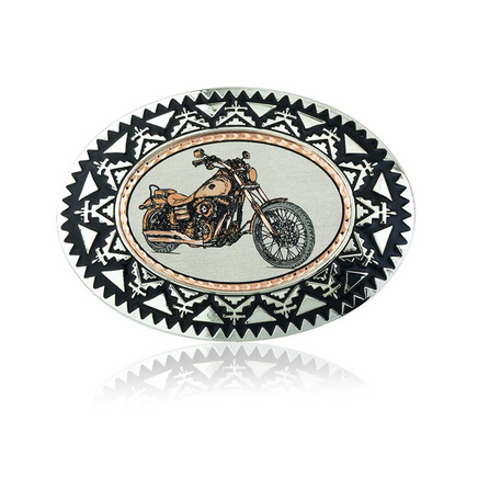 Harley design belt buckle