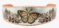 
              Butterfly Art All Copper Bracelet Cuff Wilderness Collection
            