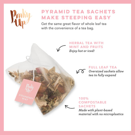 Strawberry Mint Herbal Tea  15 Sachets 7