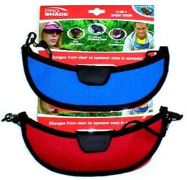 Pro Shade 3-in-1 Sport Visor - Changes From Visor to Eyewear Case in Seconds!