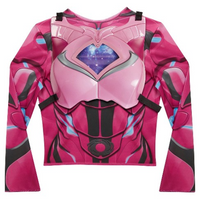 
              Power Rangers Pink Deluxe Ranger Dress Up Set with Light Up Chest Armor
            