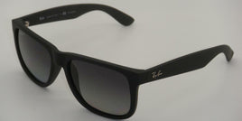 RB 4165 622/T3 55MM Ray-Ban JUSTIN RUBBER BLACK / GREY GRADIENT POLARIZED