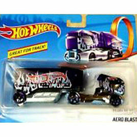 Hot Wheels Aero Blast Vehicle Diecast Semi with Trailer