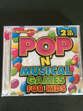 Drew's Famous Pop N' Musical Games For Kids 2 CD Set Featuring the Hit Crew
