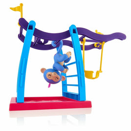 Fingerlings Playset - Monkey Bar Playground + Liv the Baby Monkey (Blue with