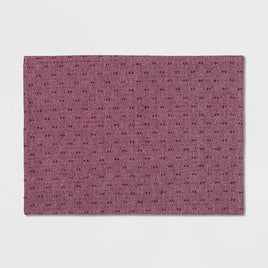 Target Opalhouse Placemats Set of 5 Purple Swiss Dot NEW 19" x 14"