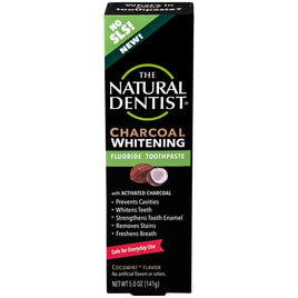 The Natural Dentist Charcoal Whitening Toothpaste, Cocomint, Fluoride-Free
