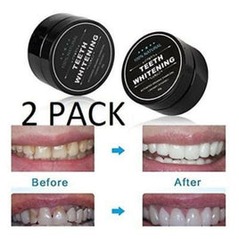 Natural 100% Organic Activated Charcoal Natural Teeth Whitening Powder - 2 Pack