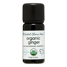 Herbal Choice Mari Organic Ginger Essential Oil; 0.3 fl oz Glass