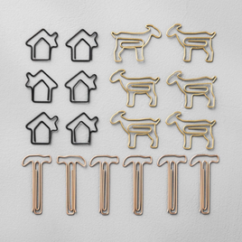 3 Sets Hearth & Hand Magnolia Paper Clip Set Goats Houses Hammers Total 54 Clips