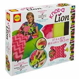 ALEX Toys Craft Knot-A-Lion New Blanket & Pillow in One , Knot & Stitch