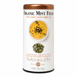 The Republic Of Tea Organic Usda Mint Fields Full-Leaf Herb Tea, 1.8 Ounces