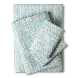 Easy Care Sheet Set Turquoise Chevron (Full Size) - Easy Care - Room Essentials