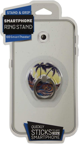 Smartphone Ring Stand with Tropical Trees