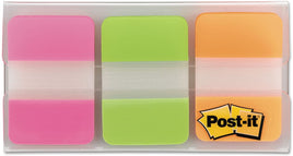 Post-It 686Pgo File Tabs, 1 X 1 1/2, Assorted Brights, 66/Pack